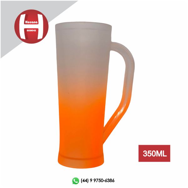 CANECA SLIM - LARANJA NEON