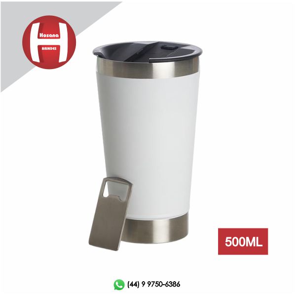 COPO TRMICO 500ML COM ABRIDOR BRANCO