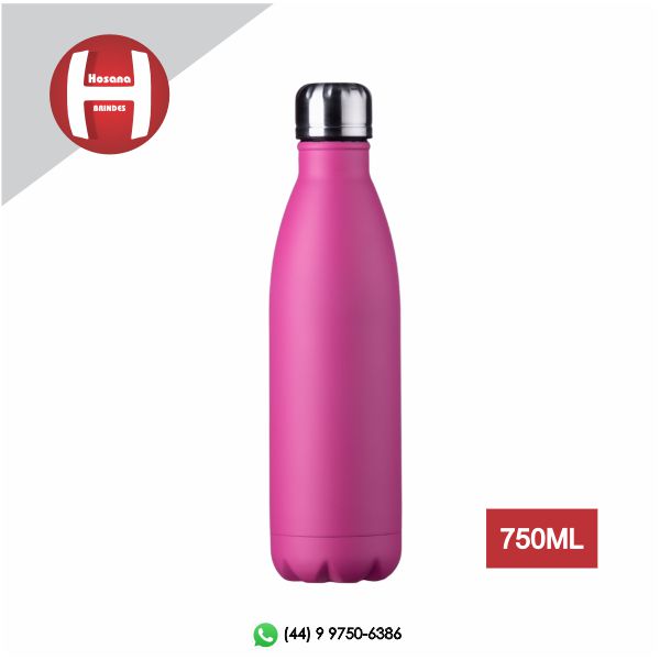 GARRAFA INOX 750ml PINK FOSCA