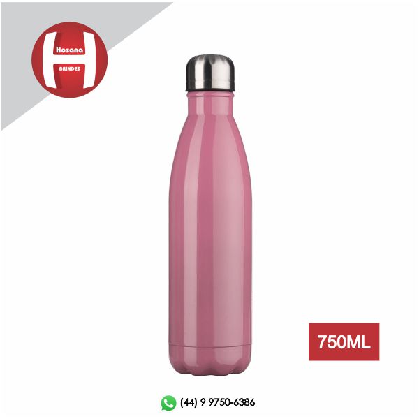 GARRAFA INOX 750ml ROSA BEB