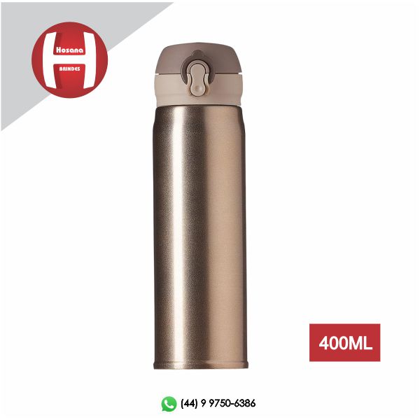 GARRAFA TRMICA INOX 400ml BRONZE