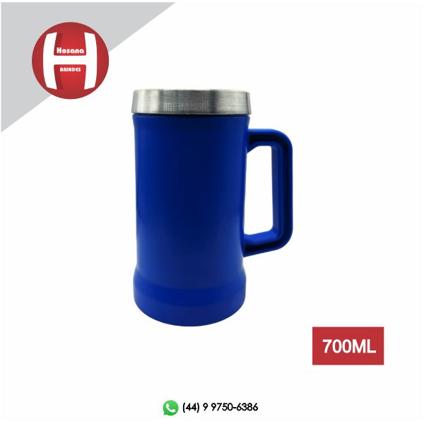 Caneca Semi-trmica 700ml - Azul